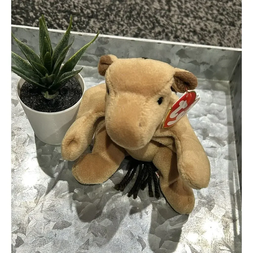 TY Beanie Baby DERBY-4008 Horse yarn mane Stuffed Animal 1995 Pony Toy Plush VTG
